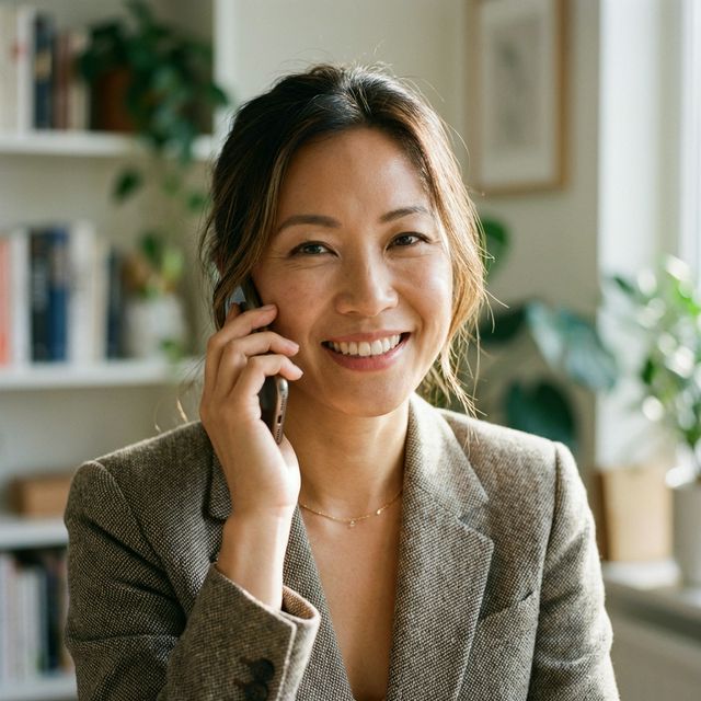 Friendly phone conversation